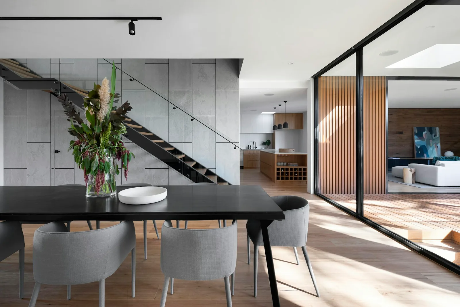 Architektonischer Detailbereich eines Wohnhauses