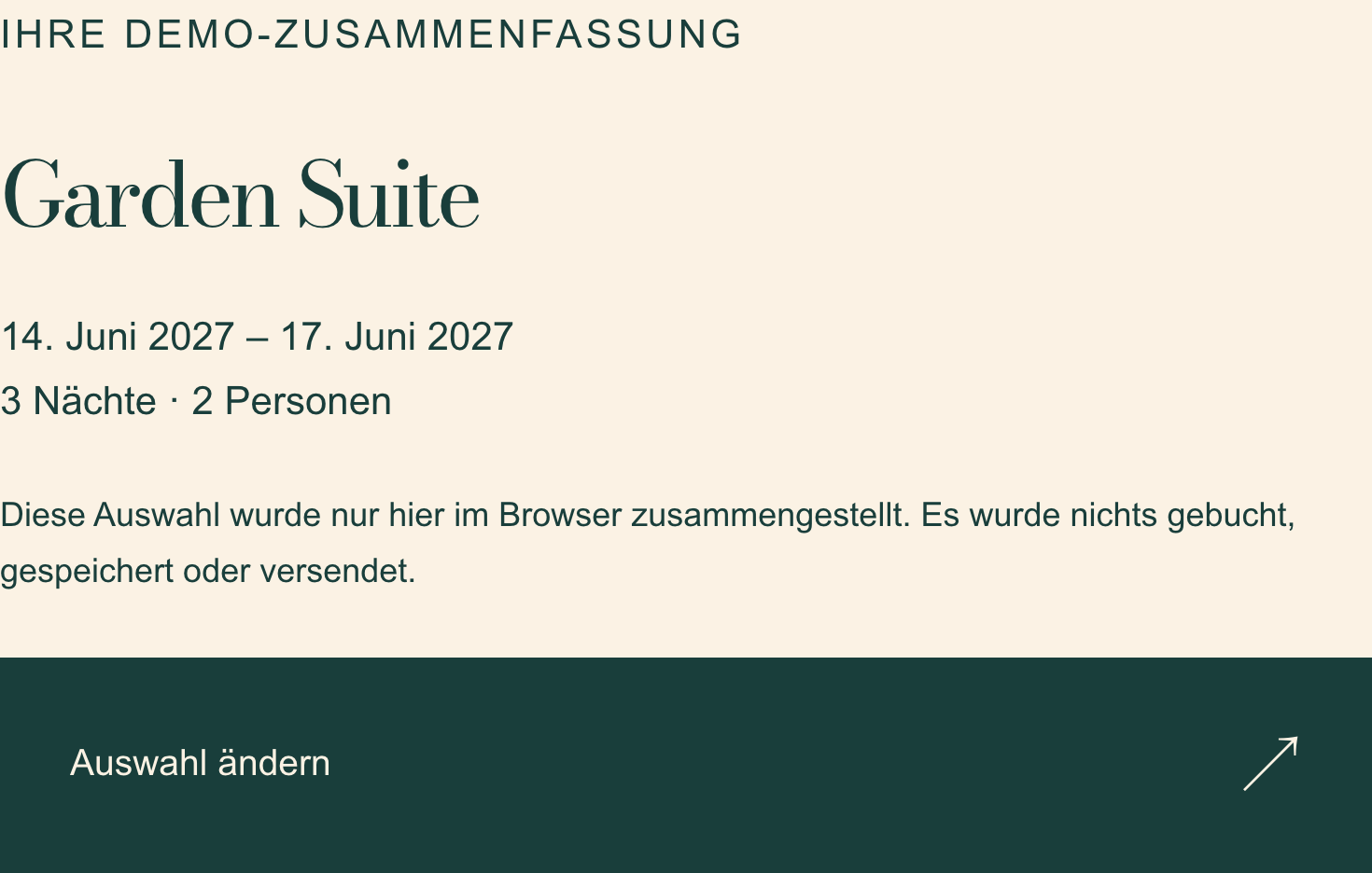 Maison Aurel: lokale Zusammenfassung mit übernommener Auswahl